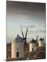 La Mancha Windmills, Consuegra, Castile-La Mancha Region, Spain-Walter Bibikow-Mounted Photographic Print