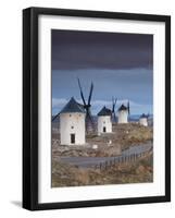 La Mancha Windmills, Consuegra, Castile-La Mancha Region, Spain-Walter Bibikow-Framed Photographic Print