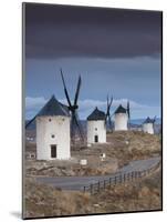 La Mancha Windmills, Consuegra, Castile-La Mancha Region, Spain-Walter Bibikow-Mounted Photographic Print