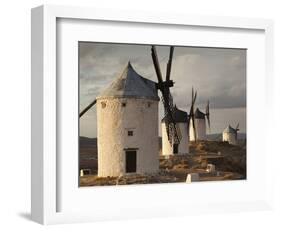 La Mancha Windmills, Consuegra, Castile-La Mancha Region, Spain-Walter Bibikow-Framed Photographic Print