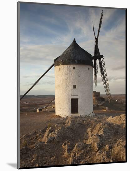 La Mancha Windmills, Consuegra, Castile-La Mancha Region, Spain-Walter Bibikow-Mounted Photographic Print