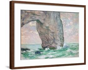 La Manneporte a Etretat, C.1883-85-Claude Monet-Framed Giclee Print