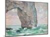 La Manneporte a Etretat, C.1883-85-Claude Monet-Mounted Giclee Print