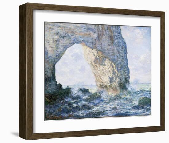 La Manneporte (Etretat), 1883-Claude Monet-Framed Giclee Print