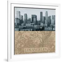 LA Map I-The Vintage Collection-Framed Giclee Print