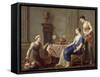 La Marchande d'Amours-Joseph Marie Vien-Framed Stretched Canvas