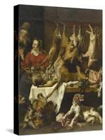 La marchande de gibier-Frans Snyders-Stretched Canvas