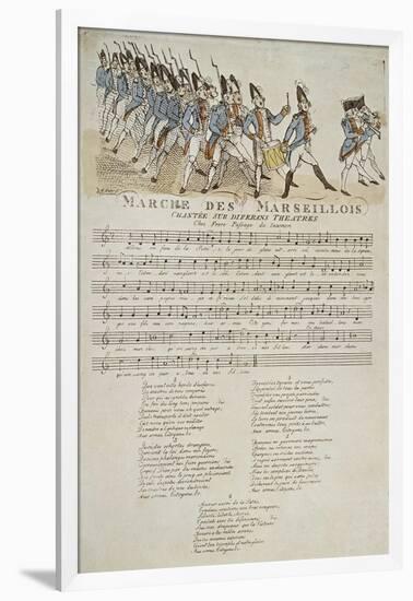 La marche des marseillais.-null-Framed Giclee Print