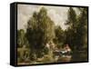 La Mare Aux Fees-Pierre-Auguste Renoir-Framed Stretched Canvas