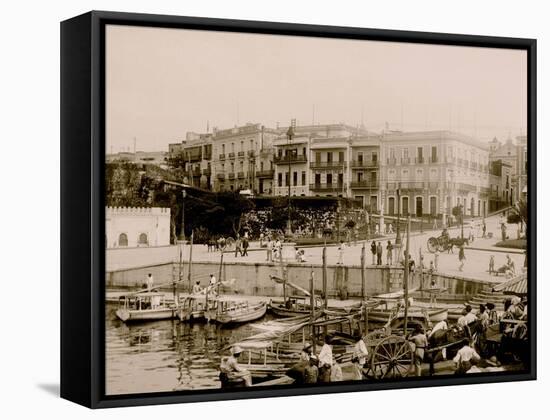 La Marina from Wharf, San Juan, P.R.-null-Framed Stretched Canvas