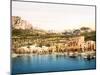 La Marina Grande E Capri-null-Mounted Giclee Print