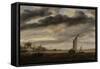 La Marine d'Or, soleil couchant-Salomon Van Ruysdael-Framed Stretched Canvas