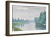 La Marne à l'aube-Albert Dubois-Pillet-Framed Premium Giclee Print