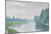 La Marne à l'aube-Albert Dubois-Pillet-Mounted Giclee Print