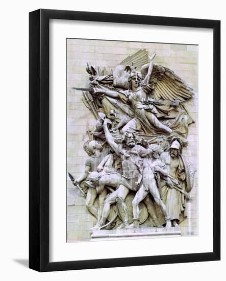 La Marseillaise, Detail from the Eastern Face of the Arc De Triomphe, 1832-35-Francois Rude-Framed Giclee Print