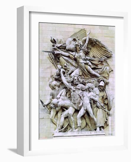 La Marseillaise, Detail from the Eastern Face of the Arc De Triomphe, 1832-35-Francois Rude-Framed Giclee Print