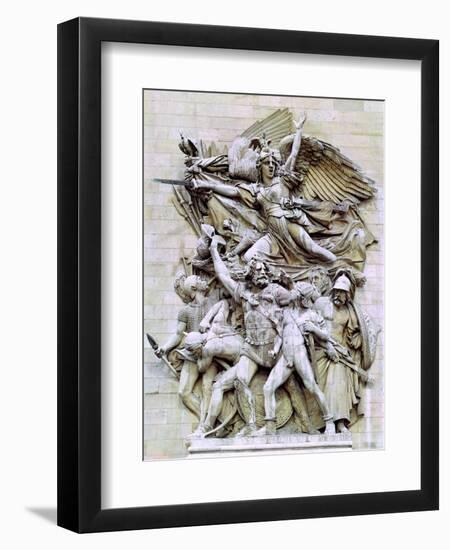 La Marseillaise, Detail from the Eastern Face of the Arc De Triomphe, 1832-35-Francois Rude-Framed Giclee Print