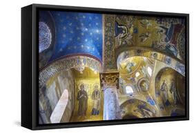 La Martorana Church, Palermo, Sicily, Italy, Europe,-Marco Simoni-Framed Stretched Canvas