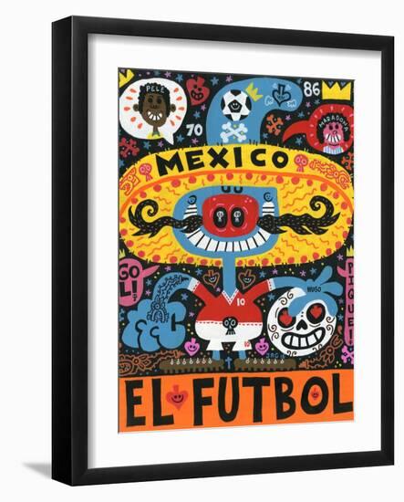 La Mascota del Mundial-Jorge R. Gutierrez-Framed Art Print