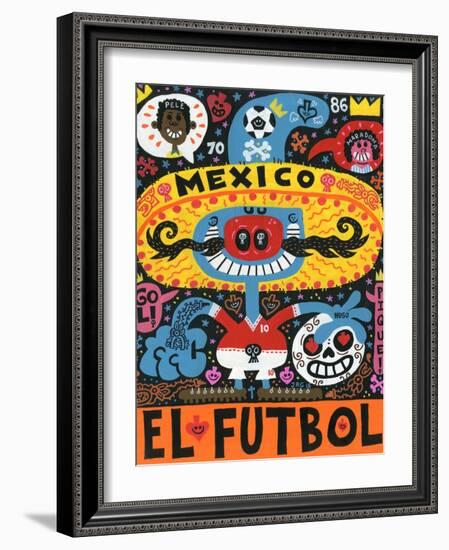 La Mascota del Mundial-Jorge R. Gutierrez-Framed Art Print