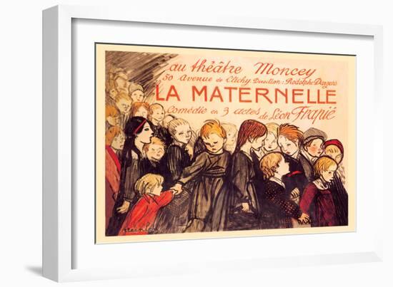 La Maternelle: Comedie en 3 Actes, c.1920-Théophile Alexandre Steinlen-Framed Art Print