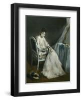 La Matinée rose dite aussi la nichee-Eva Gonzales-Framed Giclee Print