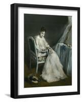 La Matinée rose dite aussi la nichee-Eva Gonzales-Framed Giclee Print