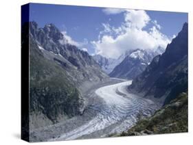 La Mer De Glace Glacier, Chamonix, Savoie (Savoy), France-Michael Jenner-Stretched Canvas