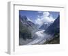 La Mer De Glace Glacier, Chamonix, Savoie (Savoy), France-Michael Jenner-Framed Photographic Print