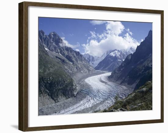 La Mer De Glace Glacier, Chamonix, Savoie (Savoy), France-Michael Jenner-Framed Photographic Print