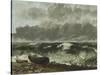 La mer orageuse, dit aussi la vague-Gustave Courbet-Stretched Canvas