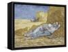 La méridienne ou la sieste (d'après Millet)-Vincent van Gogh-Framed Stretched Canvas