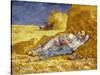 La Méridienne Ou La Sieste, Siesta at Noon, after 1866 Pastel Drawing by Millet, 1890-Vincent van Gogh-Stretched Canvas