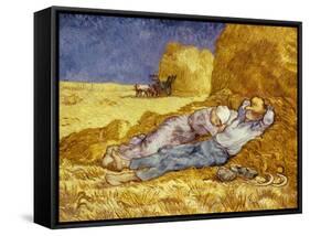 La Méridienne Ou La Sieste, Siesta at Noon, after 1866 Pastel Drawing by Millet, 1890-Vincent van Gogh-Framed Stretched Canvas