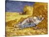 La Méridienne Ou La Sieste, Siesta at Noon, after 1866 Pastel Drawing by Millet, 1890-Vincent van Gogh-Stretched Canvas