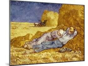 La Méridienne Ou La Sieste, Siesta at Noon, after 1866 Pastel Drawing by Millet, 1890-Vincent van Gogh-Mounted Giclee Print
