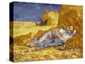 La Méridienne Ou La Sieste, Siesta at Noon, after 1866 Pastel Drawing by Millet, 1890-Vincent van Gogh-Stretched Canvas