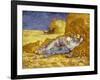 La Méridienne Ou La Sieste, Siesta at Noon, after 1866 Pastel Drawing by Millet, 1890-Vincent van Gogh-Framed Giclee Print