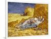 La Méridienne Ou La Sieste, Siesta at Noon, after 1866 Pastel Drawing by Millet, 1890-Vincent van Gogh-Framed Giclee Print