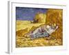 La Méridienne Ou La Sieste, Siesta at Noon, after 1866 Pastel Drawing by Millet, 1890-Vincent van Gogh-Framed Giclee Print