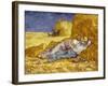 La Méridienne Ou La Sieste, Siesta at Noon, after 1866 Pastel Drawing by Millet, 1890-Vincent van Gogh-Framed Giclee Print