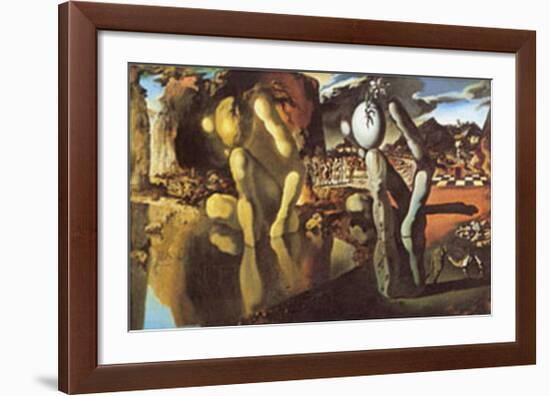 La Metamorfosie di Narciso Metamorphosis of Narcissus-Salvador Dalí-Framed Art Print