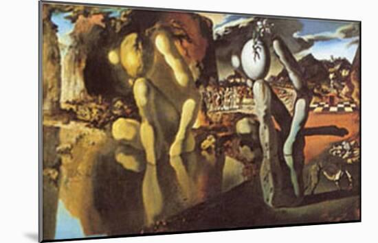 La Metamorfosie di Narciso Metamorphosis of Narcissus-Salvador Dalí-Mounted Art Print