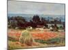 La Meule de Foin a Giverny-Claude Monet-Mounted Art Print