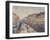 'La Mi-Careme sur les Boulevards', 1897-Camille Pissarro-Framed Giclee Print