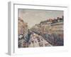 'La Mi-Careme sur les Boulevards', 1897-Camille Pissarro-Framed Giclee Print