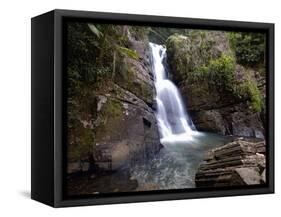 La Mina Waterfall, El Yunque, Puerto Rico-George Oze-Framed Stretched Canvas