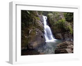 La Mina Waterfall, El Yunque, Puerto Rico-George Oze-Framed Photographic Print