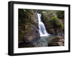 La Mina Waterfall, El Yunque, Puerto Rico-George Oze-Framed Premium Photographic Print