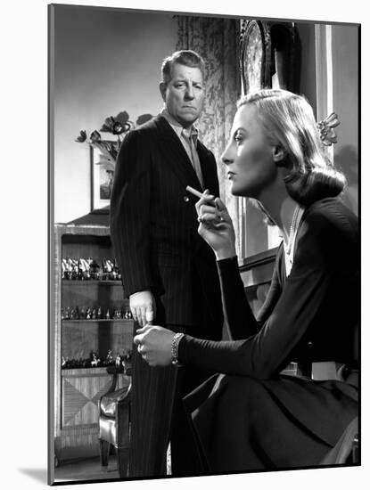 La minute by verite The moment of truth by JeanDelannoy with Jean Gabin and Michele Morgan, 1952 (b-null-Mounted Photo